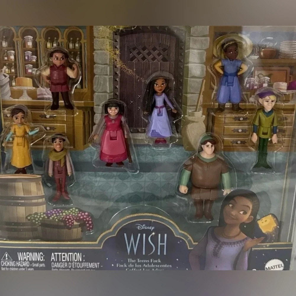 BRAND NEW: Disney’s Wish “The Teens” 8 Mini Posable Doll Figure Set